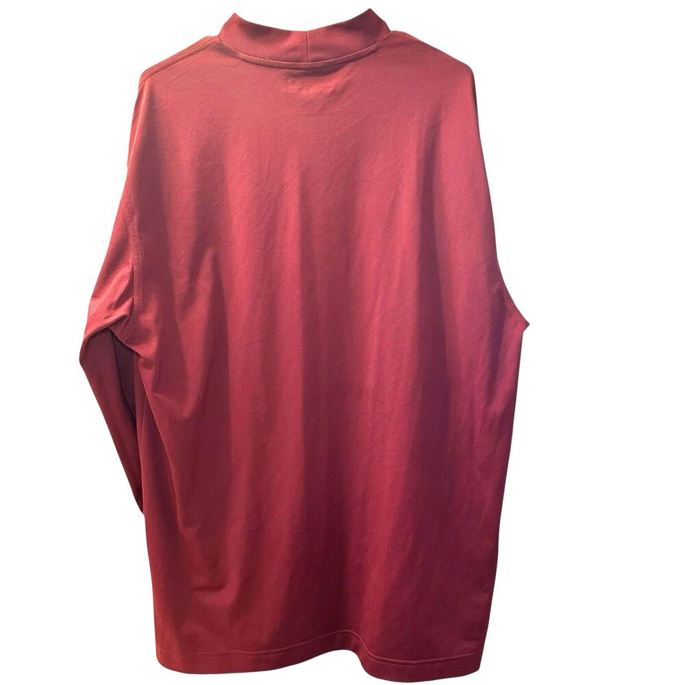 Nike Golf Tour Performance Dri-Fit Mock Neck Long Sleeve Shirt Men's XL Burgundy - Picture 2 of 4